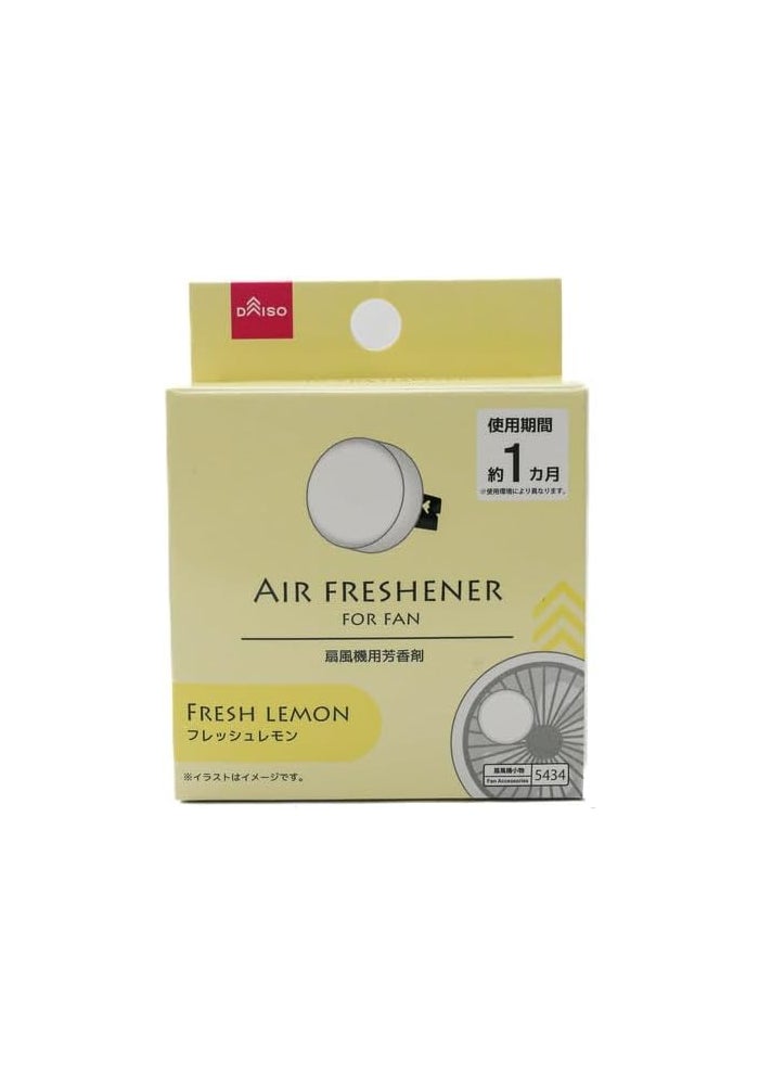 DAISO Air Freshener for Fan - Fresh Lemon Scent - 1 Piece - Image 1